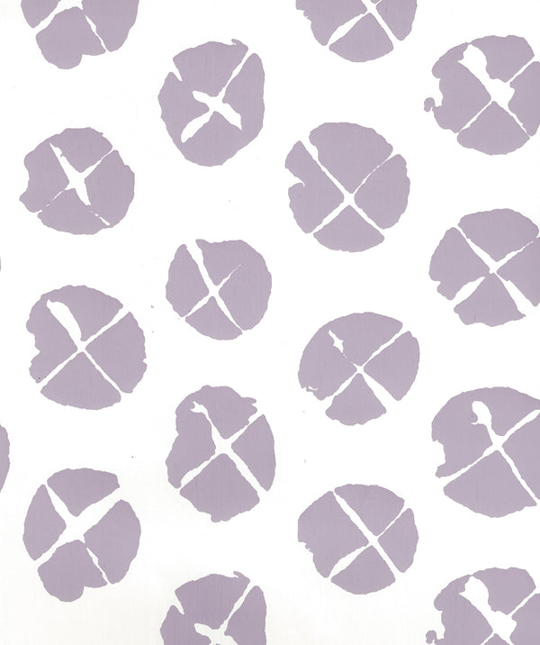 Obi II Lavender on Almost White Screen Printed | China Seas