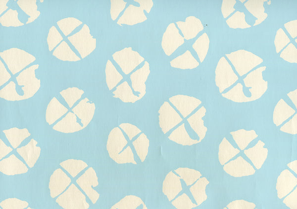 Obi II Reverse Aqua on Off White Screen Printed | China Seas