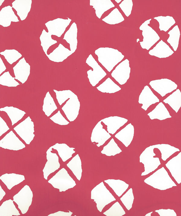Obi II Reverse Magenta on Almost White Screen Printed | China Seas