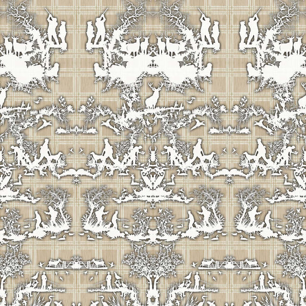 Open Season Beige | Timorous Beasties Wallcovering