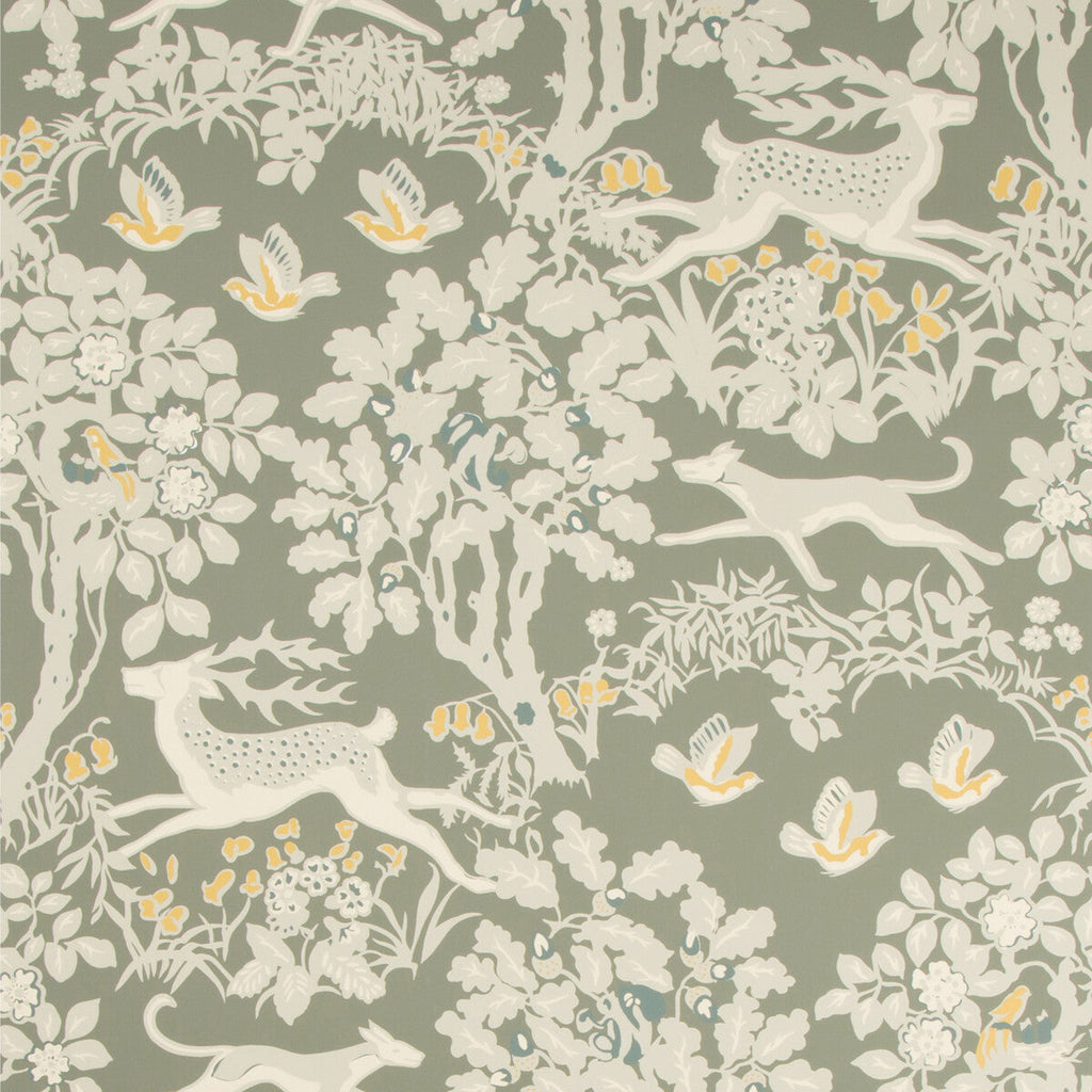 Samples and Purchasing available for Mille Fleur Wp - Silver Grey By Lee Jofa | Lodge Ii Wallpaper | Animal/Insects Wallcovering Print at Designer Wallcoverings and Fabrics