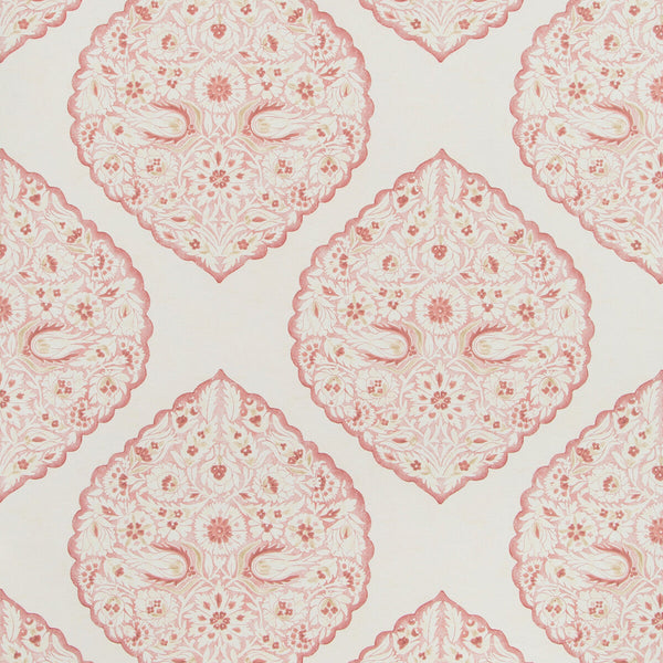 Lido Paper - Petal Pink By Lee Jofa | Westport |Damask  Wallcovering Print