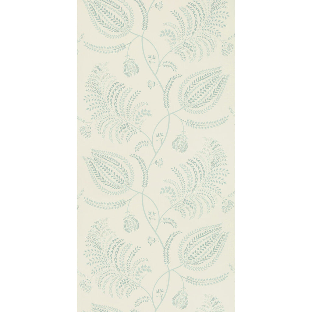 Samples and Purchasing available for Palmero Paper - Aqua Turquoise By Lee Jofa | Westport | Botanical & Floral Wallcovering Print at Designer Wallcoverings and Fabrics