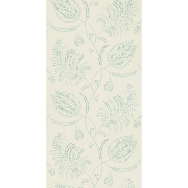 Samples and Purchasing available for Palmero Paper - Aqua Turquoise By Lee Jofa | Westport | Botanical & Floral Wallcovering Print at Designer Wallcoverings and Fabrics
