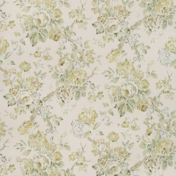 Garden Roses Wp - Lime/Leaf Green By Lee Jofa | Suzanne Rheinstein Iii |Botanical & Floral  Wallcovering Print