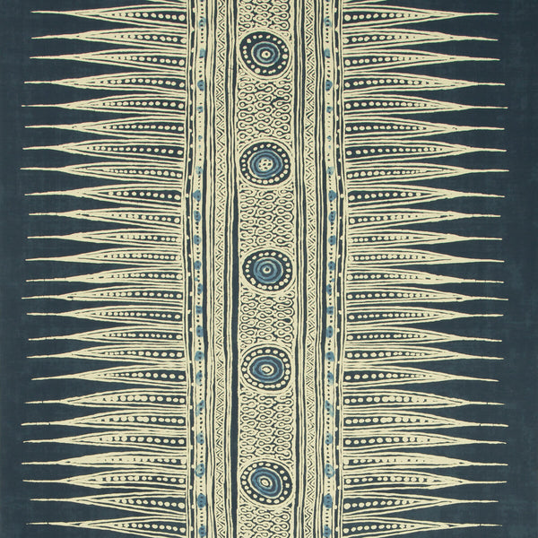 Samples and Purchasing available for Indian Zag Paper - Indigo Indigo By Lee Jofa | Suzanne Rheinstein Iii |Global  Wallcovering Print at Designer Wallcoverings and Fabrics