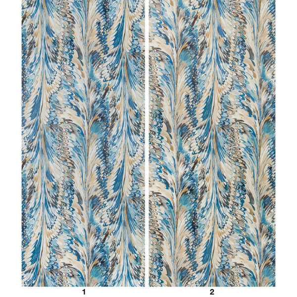Taplow Paper - Navy/Slate By Lee Jofa | Manor House Wallcovering | Abstract Wallcovering Print