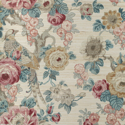 Avondale Paper - Ruby/Spice Multi By Lee Jofa | Avondale Wallcovering | Botanical & Floral Wallcovering Print