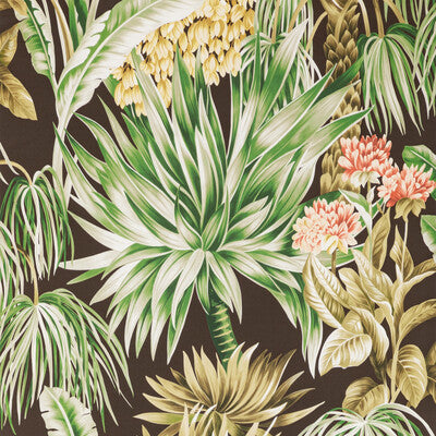 Caluya Paper - Espresso Multi By Lee Jofa | Mindoro Wallcovering |Botanical & Floral  Wallcovering Print