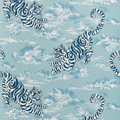 Bongol Paper - Sky Blue By Lee Jofa | Mindoro Wallpaper | Animal/Insects Wallcovering Print