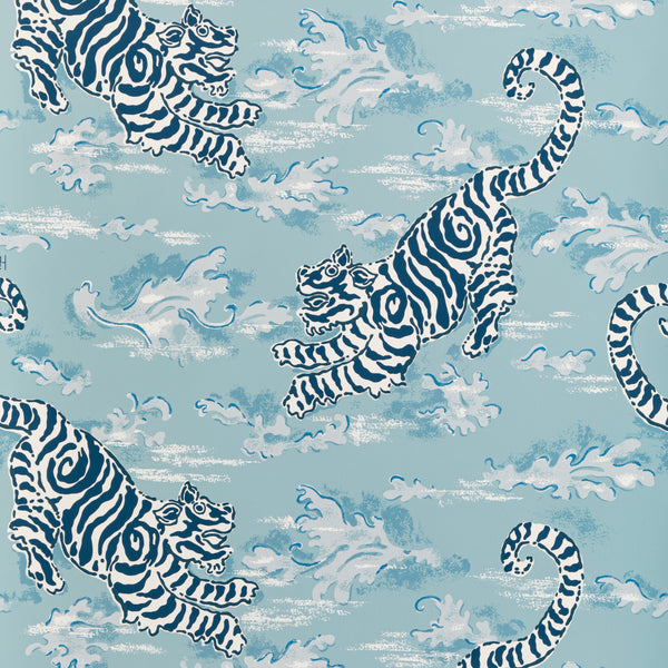Bongol Paper - Sky Blue By Lee Jofa | Mindoro Wallcovering | Animal/Insects Wallcovering Print