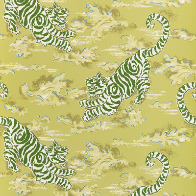 Bongol Paper - Kiwi Green By Lee Jofa | Mindoro Wallpaper | Animal/Insects Wallcovering Print