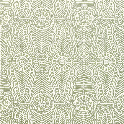 Drayton Paper - Moss Green By Lee Jofa | Avondale Wallcovering |Global Geometric Wallcovering Print