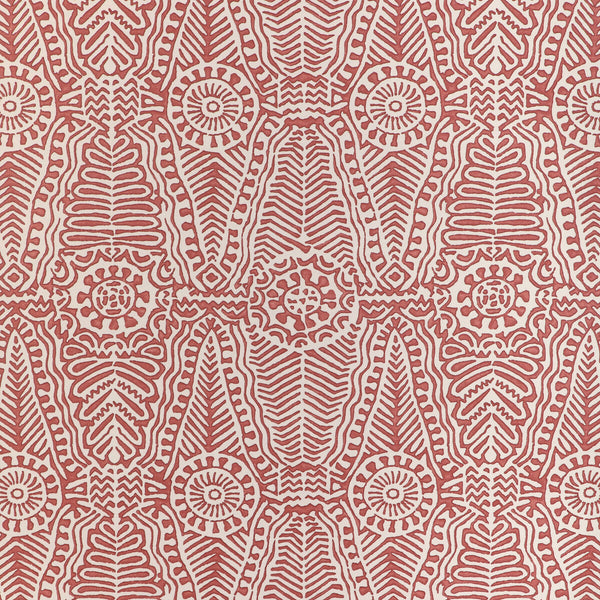 Drayton Paper - Rust Red By Lee Jofa | Clare Wallcovering |Global Geometric Wallcovering Print
