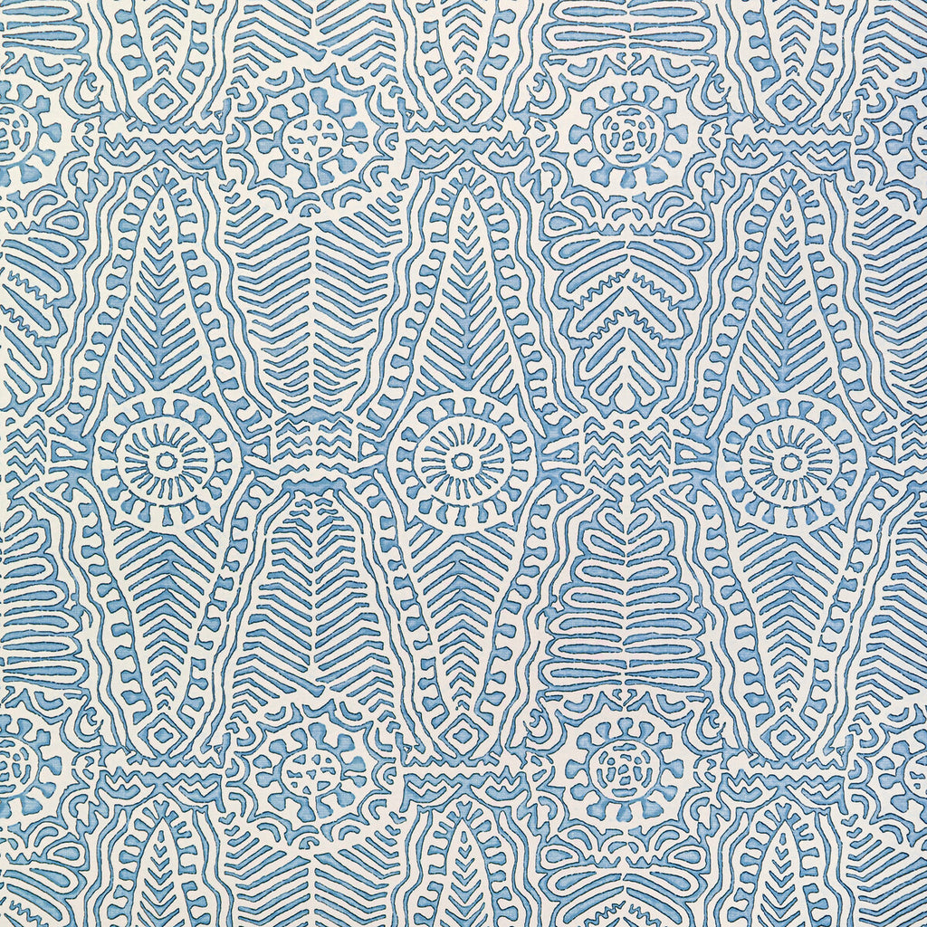 Drayton Paper - Denim Blue By Lee Jofa | Avondale Wallpaper |Global Geometric Wallcovering Print