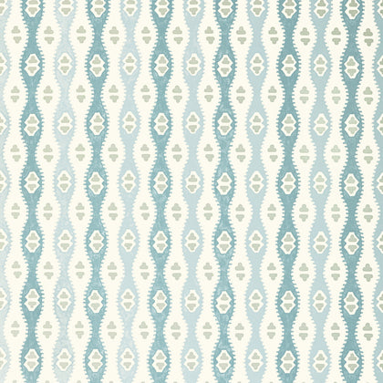 Elba Paper - Chambray Light Blue By Lee Jofa | Avondale Wallcovering |Global Geometric Wallcovering Print