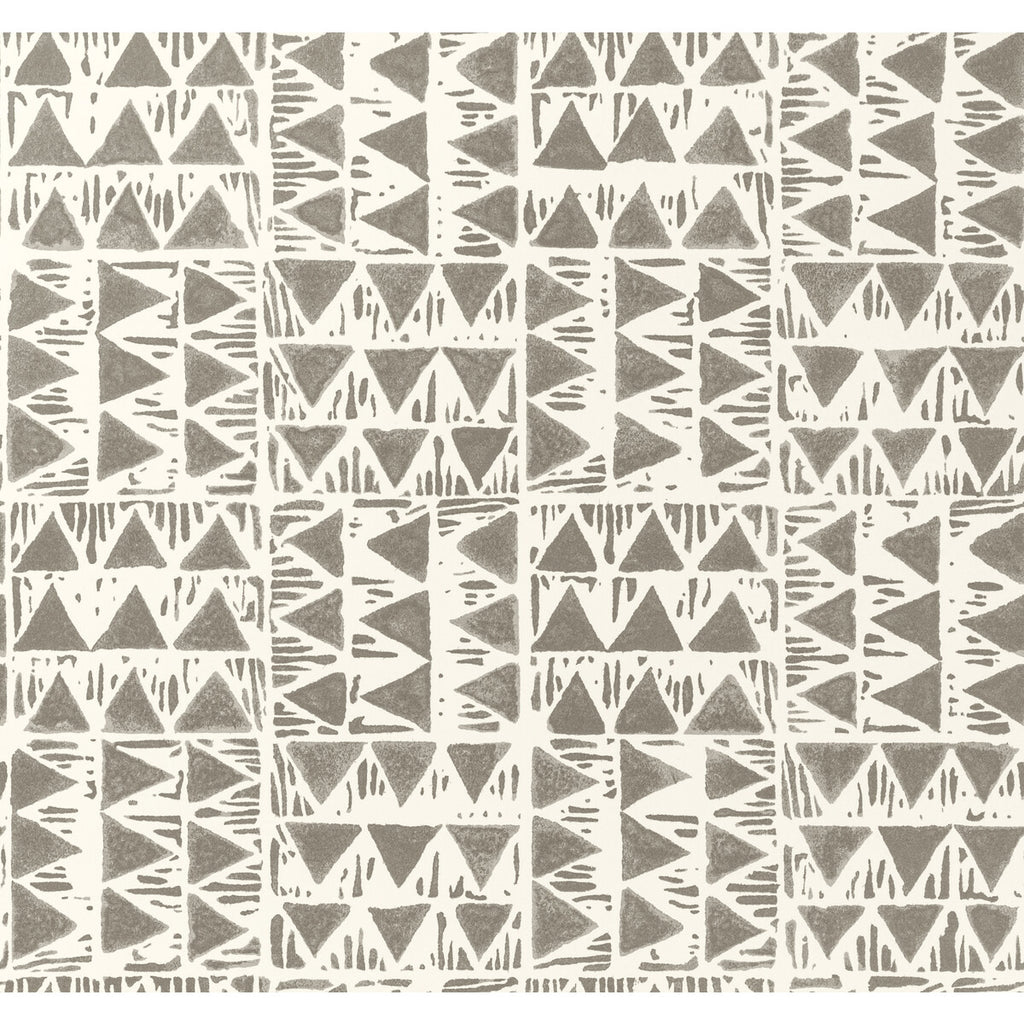 Yampa Paper - Grey Grey By Lee Jofa | Breckenridge |Global Geometric Wallcovering Print