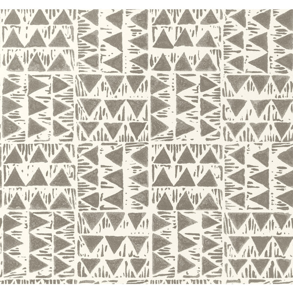 Yampa Paper - Grey Grey By Lee Jofa | Breckenridge |Global Geometric Wallcovering Print