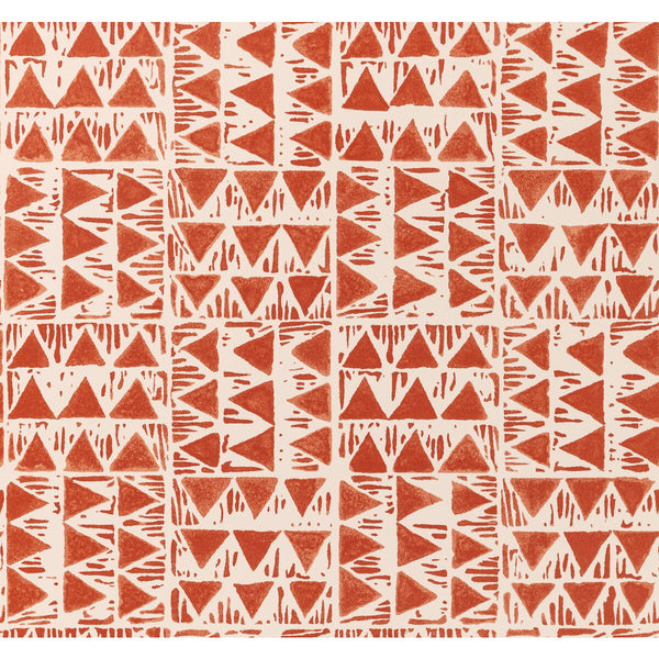 Yampa Paper - Sienna Red By Lee Jofa | Breckenridge |Global Geometric Wallcovering Print
