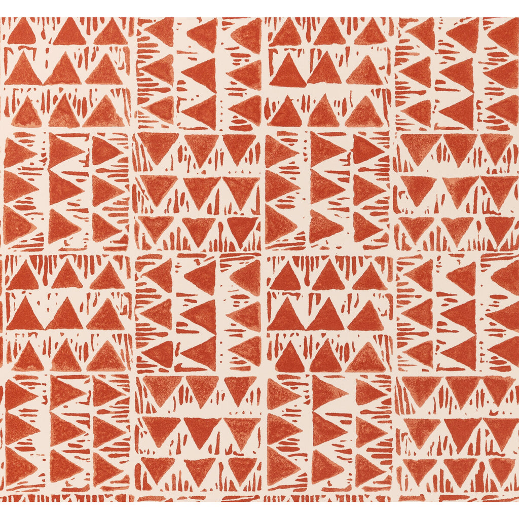 Yampa Paper - Sienna Red By Lee Jofa | Breckenridge |Global Geometric Wallcovering Print