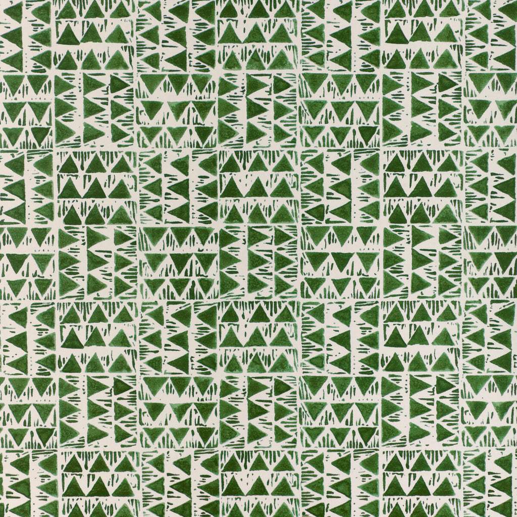 Yampa Paper - Fern Emerald By Lee Jofa | Clare Wallcovering |Global Geometric Wallcovering Print