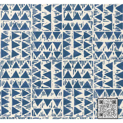 Yampa Paper - Navy Dark Blue By Lee Jofa | Breckenridge |Global Geometric Wallcovering Print
