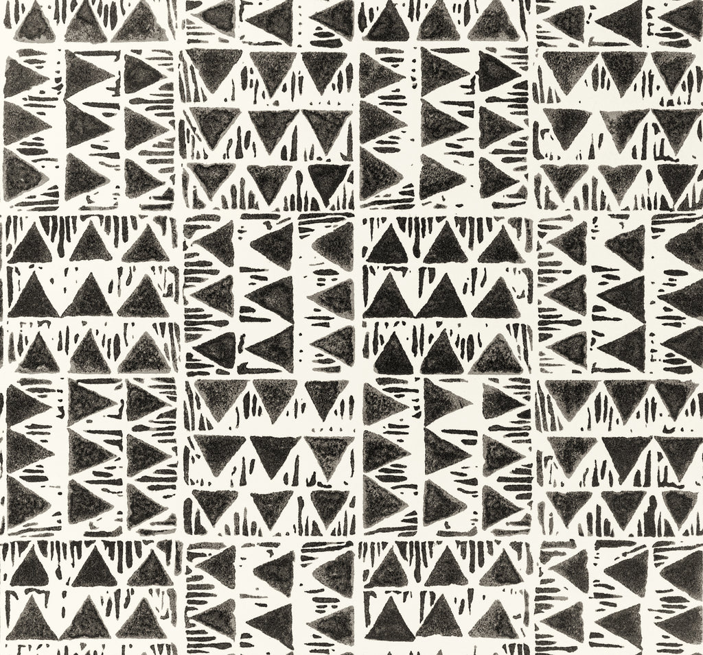 Yampa Paper - Smoke Charcoal By Lee Jofa | Breckenridge |Global Geometric Wallcovering Print