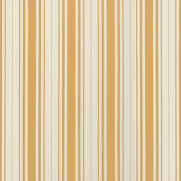 Baldwin Stripe Wp - Saffron Gold By Lee Jofa | Sarah Bartholomew Wallcoverings | Stripes Wallcovering Print