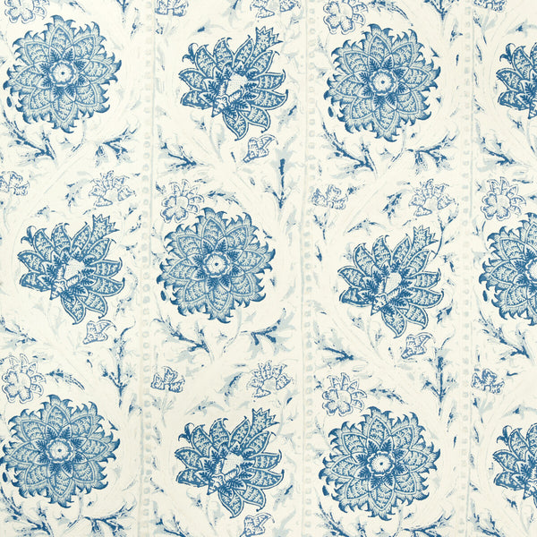 Calico Vine Wp - Porcelain Blue By Lee Jofa | Sarah Bartholomew Wallcoverings |Botanical & Floral  Wallcovering Print
