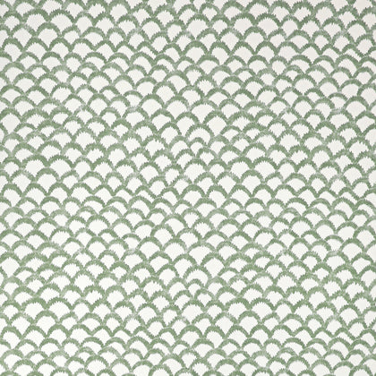 Roche Wp - Green Ivory By Lee Jofa | Paolo Moschino Martinique | Geometric Wallcovering Print