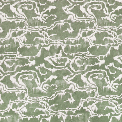Riviere Wp - Green Ivory By Lee Jofa | Paolo Moschino Martinique |Modern Global Wallcovering Print