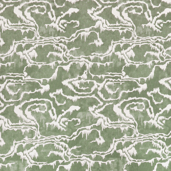 Riviere Wp - Green Ivory By Lee Jofa | Paolo Moschino Martinique |Modern Global Wallcovering Print