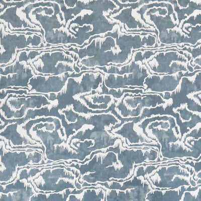 Riviere Wp - Blue Blue By Lee Jofa | Paolo Moschino Martinique |Modern Global Wallcovering Print