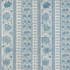 Samples and Purchasing available for Indiennes Stripe Wp - Delft Blue By Lee Jofa | Sarah Bartholomew Wallpapers |Paisley Stripes Wallcovering Print at Designer Wallcoverings and Fabrics