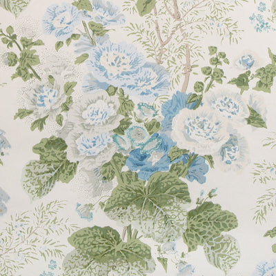 Grand Althea Wp - Blue/Leaf  By Lee Jofa | Lee Jofa 200 Wallcovering |Botanical & Floral  Wallcovering Print