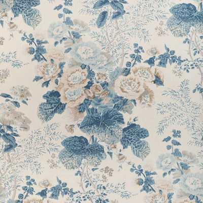 Althea Paper - Delft Light Blue By Lee Jofa | Lee Jofa 200 Wallcovering |Botanical & Floral  Wallcovering Print