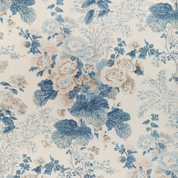 Althea Paper - Delft Light Blue By Lee Jofa | Lee Jofa 200 Wallcovering |Botanical & Floral  Wallcovering Print