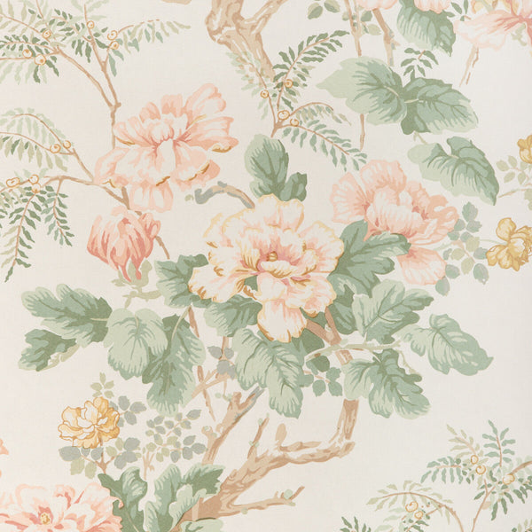 Chinese Peony Wp - Blush Pink By Lee Jofa | Lee Jofa 200 Wallcovering |Botanical & Floral  Wallcovering Print