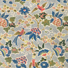 Samples and Purchasing available for Posy Paper - Blue/Multi Blue By Lee Jofa | Garden Walk Wallcovering |Animal/Insects Botanical & Floral Wallcovering Print at Designer Wallcoverings and Fabrics