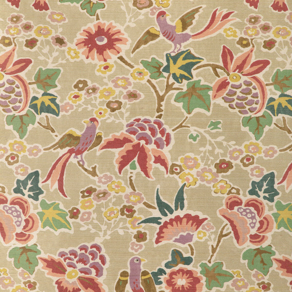 Posy Paper - Berry/Leaf Green By Lee Jofa | Garden Walk Wallcovering |Animal/Insects Botanical & Floral Wallcovering Print