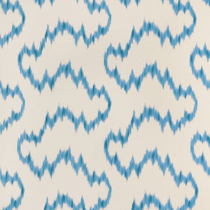 Mallorcan Ikat Wp - Delft Ivory By Lee Jofa | Sarah Bartholomew Wallcoverings | Ikat/Southwest/Kilims Wallcovering Print