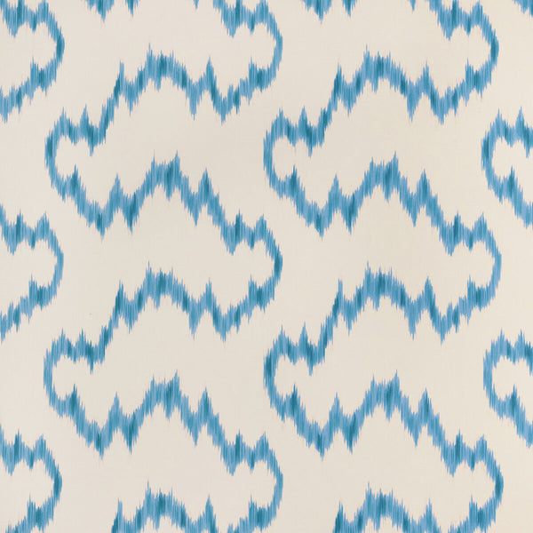 Mallorcan Ikat Wp - Delft Ivory By Lee Jofa | Sarah Bartholomew Wallcoverings | Ikat/Southwest/Kilims Wallcovering Print