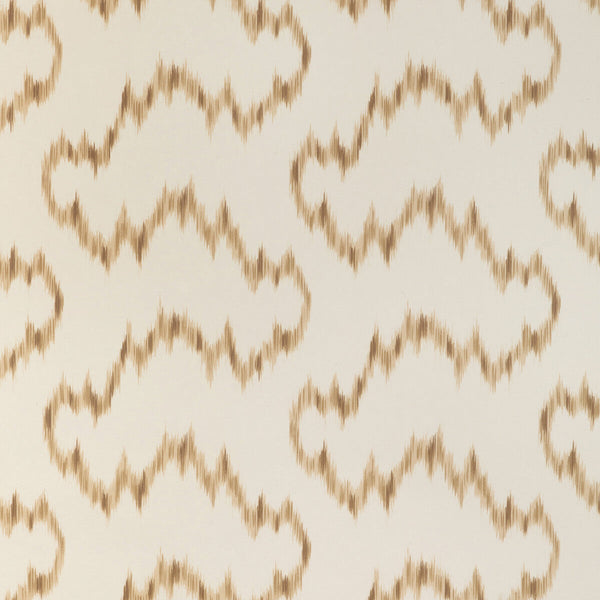 Mallorcan Ikat Wp - Camel Ivory By Lee Jofa | Sarah Bartholomew Wallcoverings | Ikat/Southwest/Kilims Wallcovering Print