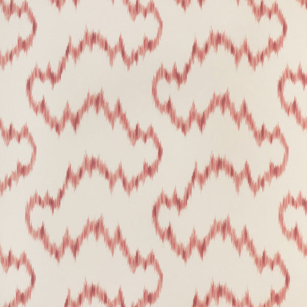 Mallorcan Ikat Wp - Berry Ivory By Lee Jofa | Sarah Bartholomew Wallcoverings | Ikat/Southwest/Kilims Wallcovering Print
