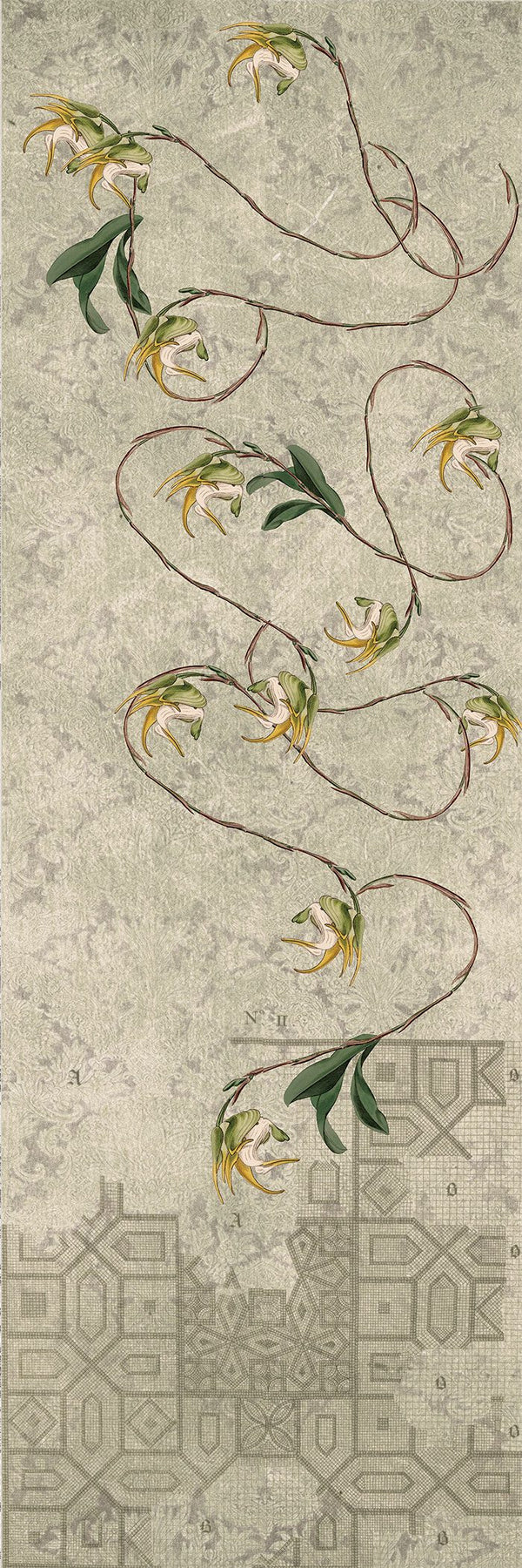 Lhasa Navy, Panel Set Wallcoverings | Tres Tintas