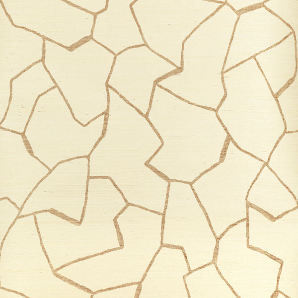 W-Bark Cloth - Gold wallcovering | Donghia