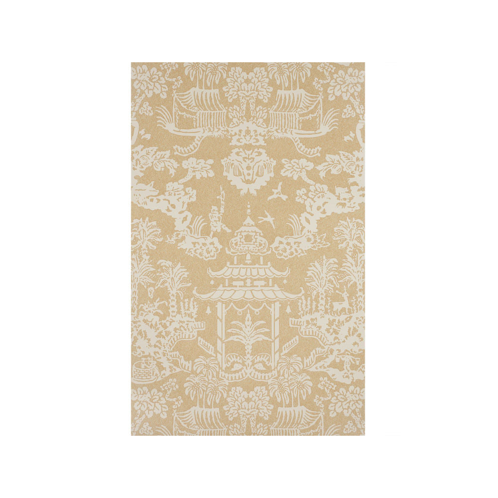 Lhasa Paper - Tan Beige By Brunschwig & Fils | Chinoiserie Wallcovering Print