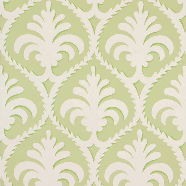 Palmette - Green Green By Brunschwig & Fils | Toile Wallcovering Print