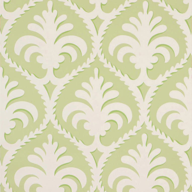Palmette - Green Green By Brunschwig & Fils | Toile Wallcovering Print
