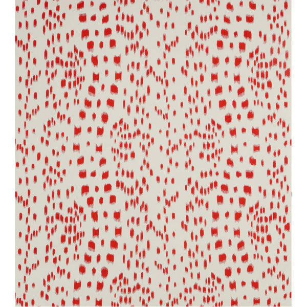 Les Touches - Red Burgundy/Red By Brunschwig & Fils | Animal/Insects Animal Skins Wallcovering Print